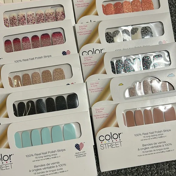 Color Street nail strips lot of 50 sets NWT - Picture 9 of 10
